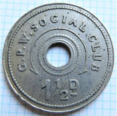 Government Printing Works Token 1 1/2d