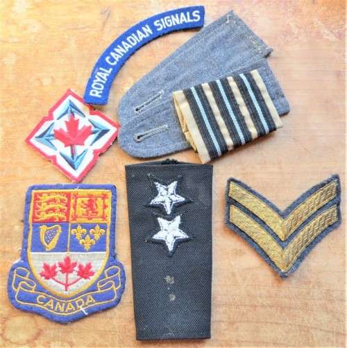Military Rank & embroidered Patches Lot