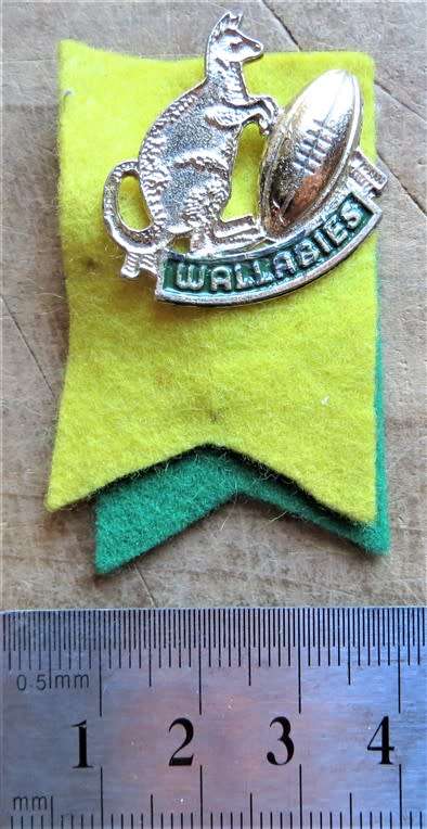 Wallabies Rugby Union Tour Badge