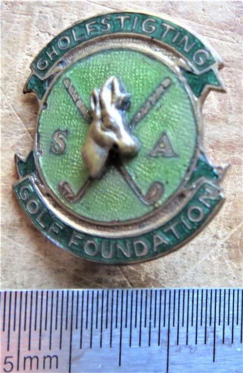 Vintage SA Golf Foundation Badge - Metal Art maker