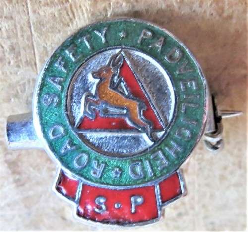 Small Vintage Road Safety Badge