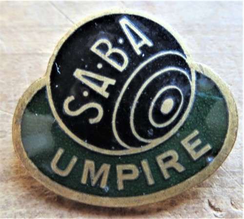 SA Bowls Association Umpire Badge - Numbered