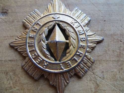 Large Kimberley Regiment Badge - no lugs