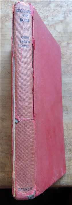 1952 Baden Powell`s Scouting for Boys - damaged 1952 Official Edition