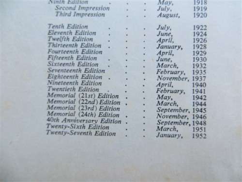 1952 Baden Powell`s Scouting for Boys - damaged 1952 Official Edition