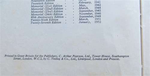 1952 Baden Powell`s Scouting for Boys - damaged 1952 Official Edition