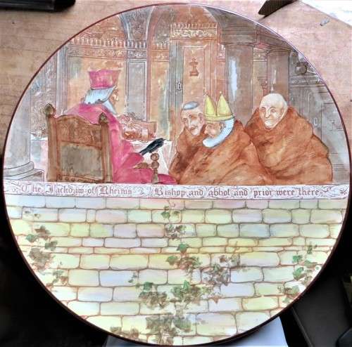 Large Bishop Abbott & Prior Royal Doulton  Plate - 345mm