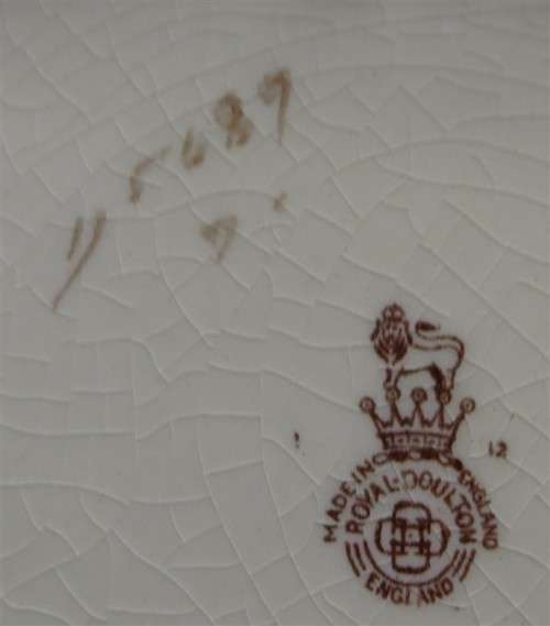 Large Bishop Abbott & Prior Royal Doulton  Plate - 345mm