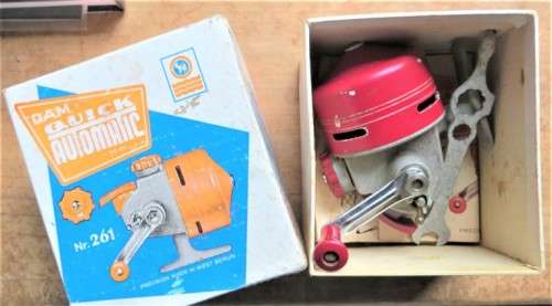 Vintage DAM Fishing Spinning Reel in Box + Papers + Lure & Accessories ***SCARCE***