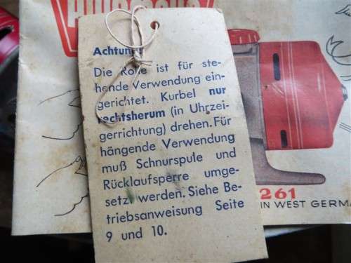 Vintage DAM Fishing Spinning Reel in Box + Papers + Lure & Accessories ***SCARCE***