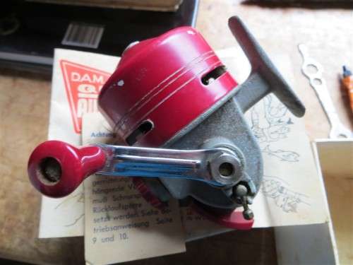 Vintage DAM Fishing Spinning Reel in Box + Papers + Lure & Accessories ***SCARCE***