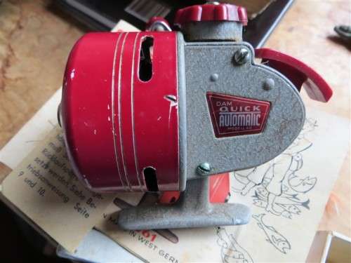 Vintage DAM Fishing Spinning Reel in Box + Papers + Lure & Accessories ***SCARCE***