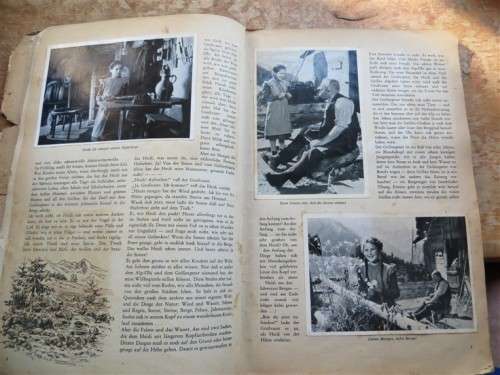 Vintage 1950 Heidi Book/Album-Johanna Spyri,Nach dem gleichnamigen  73/80 Cards