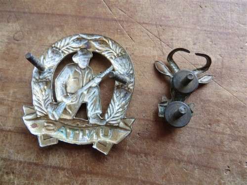 SA Army Beret Badge + Commando Cap badge - 1 Bid