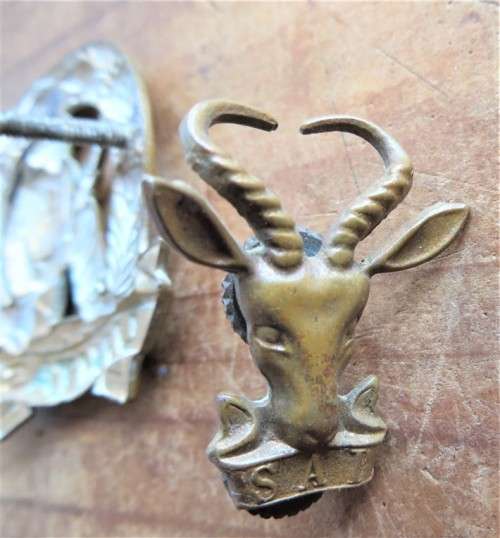 SA Army Beret Badge + Commando Cap badge - 1 Bid