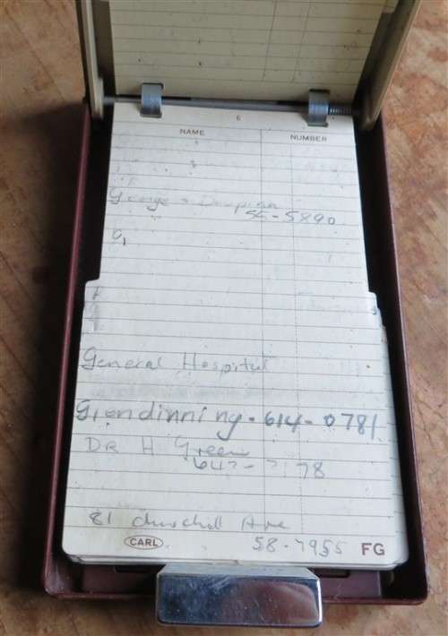 Vintage Carl A to Z phone book - working