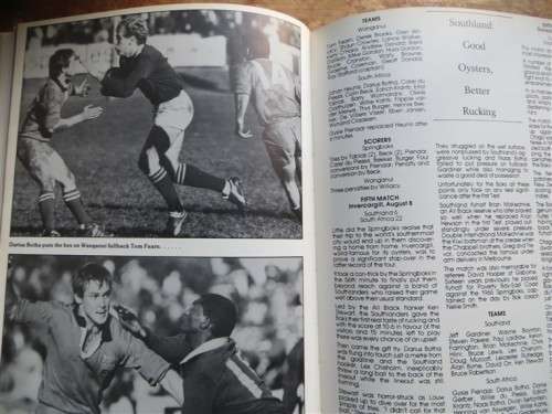 1980 - 81 Springboks Under Siege Hardcover + Pics