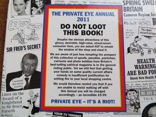 2011 Private Eye Annual - Hislop