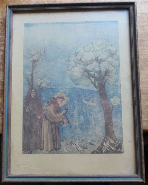 Vintage framed Roberto Hoesch Milano Rinascimento Print -  245mm x 330mm
