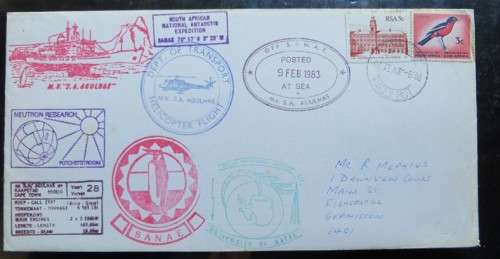SA National Antarctic Expedition Cover - SAMAE - SA AGULHAS