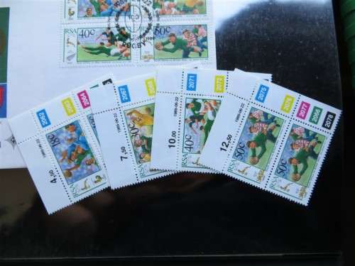 SA Rugby Board Centenary FDC`s + Stamps