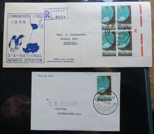 1959/60 SANAE Covers Union - 1 Bid