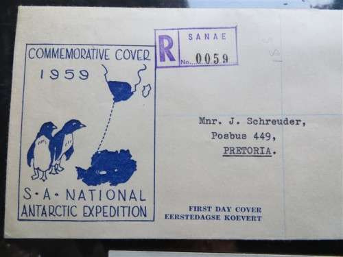 1959/60 SANAE Covers Union - 1 Bid