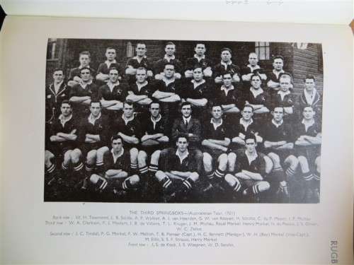 1888 - 1947 Springboks  Past & Present - 1947 Hardcover book All teams