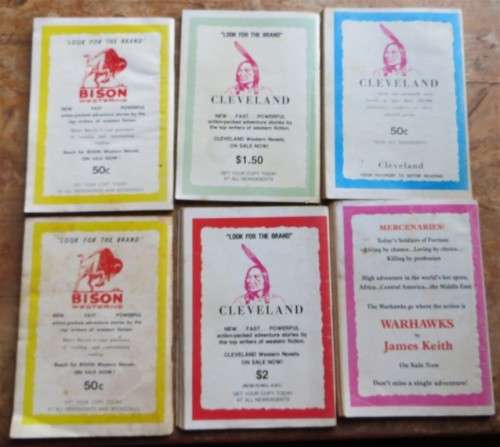 6 x Western Softcover/Magazine books - 1 Bid for All