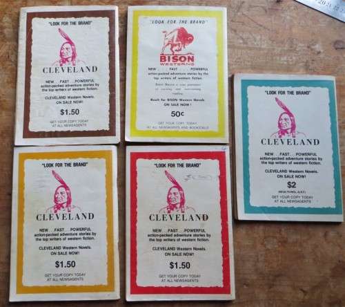 5 x Western Softcover/Magazine books - 1 Bid for All