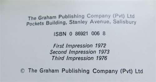 Beneath a Rhodesian Sky - Large Hardcover Book - Graham Publishing,Salisbury