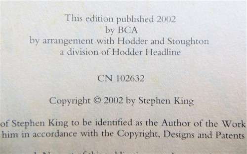 From a Buick 8 - Stephen King