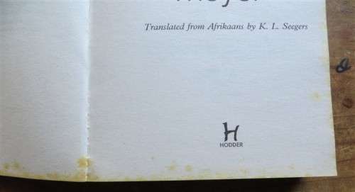Deon Meyer - Blood Safari - small paperback with foxing