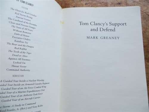 Tom Clancey`s - Support & Defend Mark Greaney