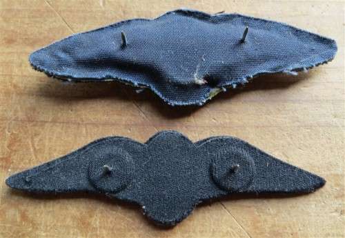 SA AIRFORCE WINGS - Material & Rubber Types - 1 Bid for Both