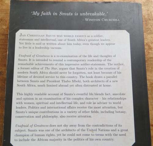 Jan Smuts - Unafraid of Greatness - Richard Steyn