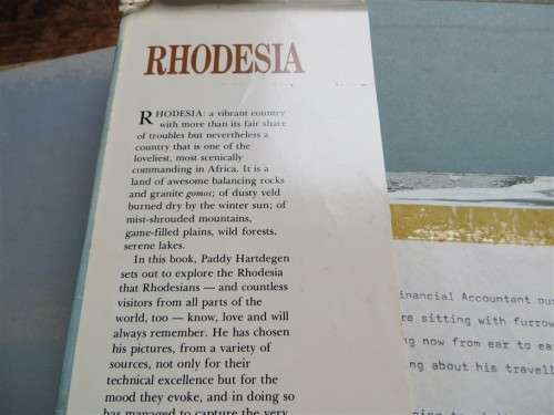 Rhodesia - Hardcover Book - Paddy Hartdegen 1978 Salisbury Galaxie Press