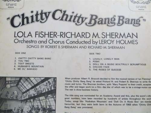 Vintage Vinyl LP - Chitty Chitty Bang Bang