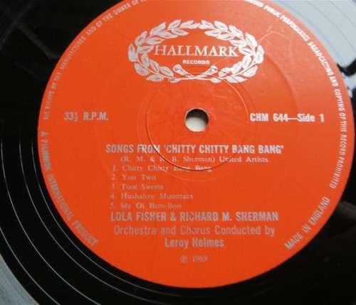 Vintage Vinyl LP - Chitty Chitty Bang Bang