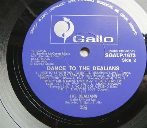 Vintage Vinyl LP - Dance to the Dealians - Scarce