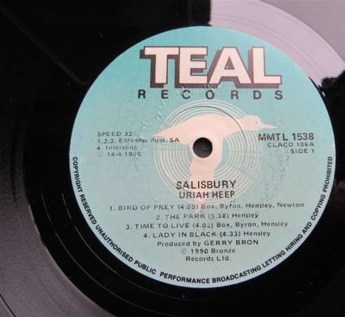 Vintage Vinyl LP - Uriah Heep Salisbury