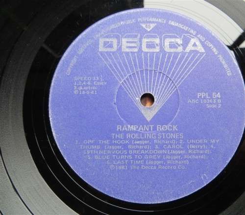 Vintage Vinyl LP - Rolling Stones - Rampant Rock