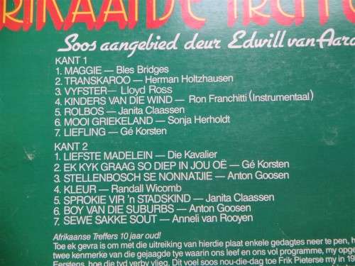 Vintage Vinyl LP - Afrikaanse Treffers 10de Verjaarsdag Album