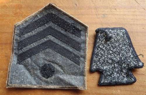 South African Army Staff Sgt rank badge on nutria Embroidered Badges