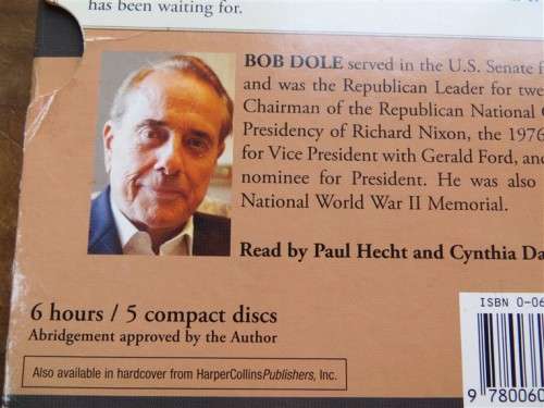 One Soldiers Story - Bob Dole - 5 x CD`s Box Set