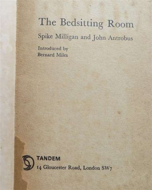 The Bedsitting Room - Spike Milligan & John Antrobus