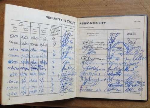 SA Defence Force Pass Book SA Weermag