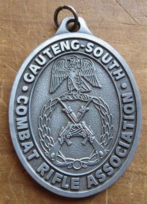 Large 78mm Combat Rifle Association Medal - Gauteng South