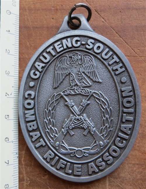 Large 78mm Combat Rifle Association Medal - Gauteng South