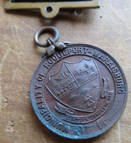 1905 West Rand Schools attendance medal with 2 year Bar - Roodepoort Maraisburg